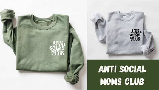 ANTI SOCIAL MOMS CLUB  (Pocket) (CROP TOP TANKS)