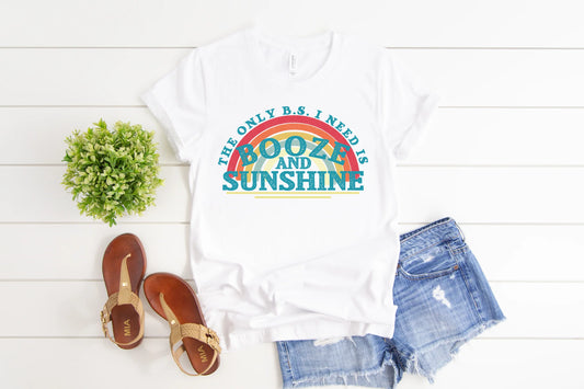 Booze and Sunshine (Crop Tank Tops)