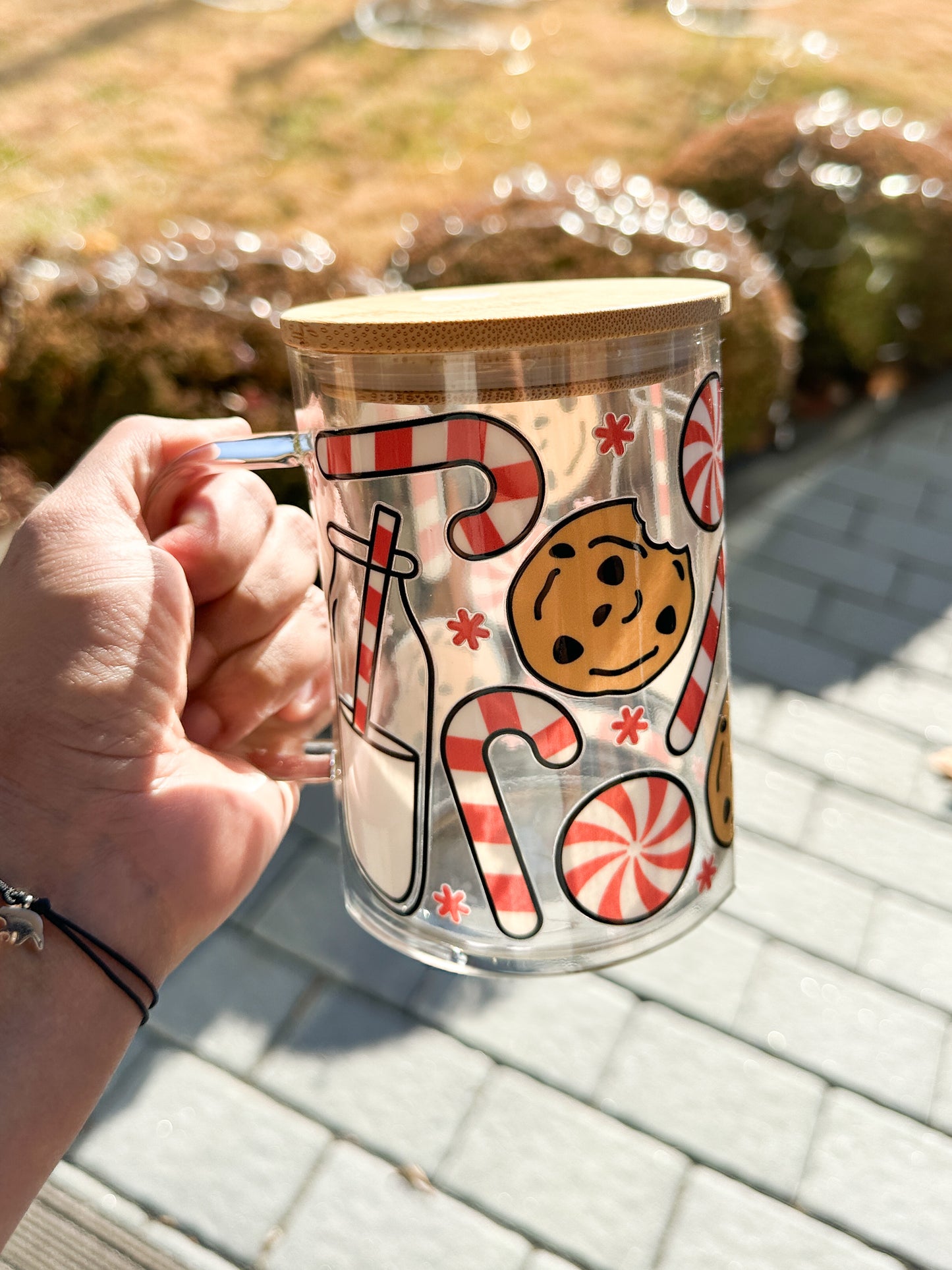 Christmas Glass Mugs
