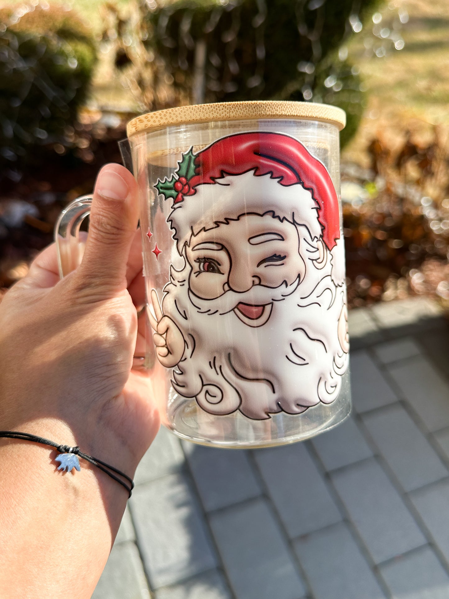 Christmas Glass Mugs