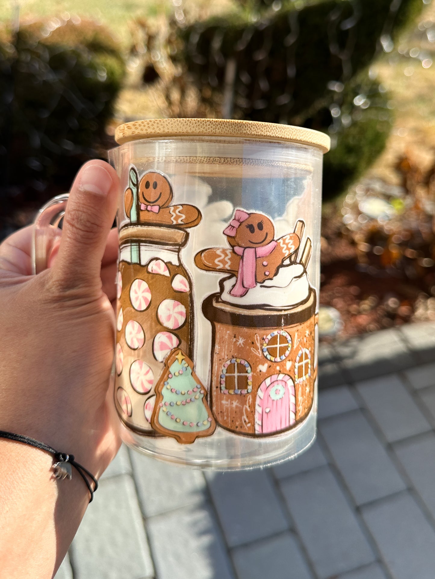 Christmas Glass Mugs