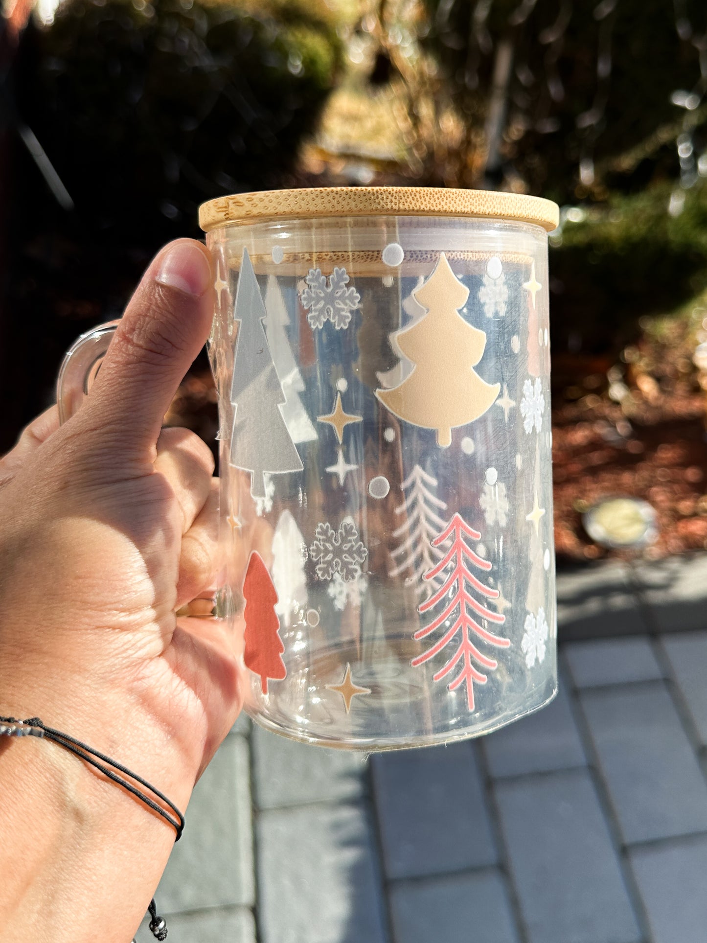 Christmas Glass Mugs