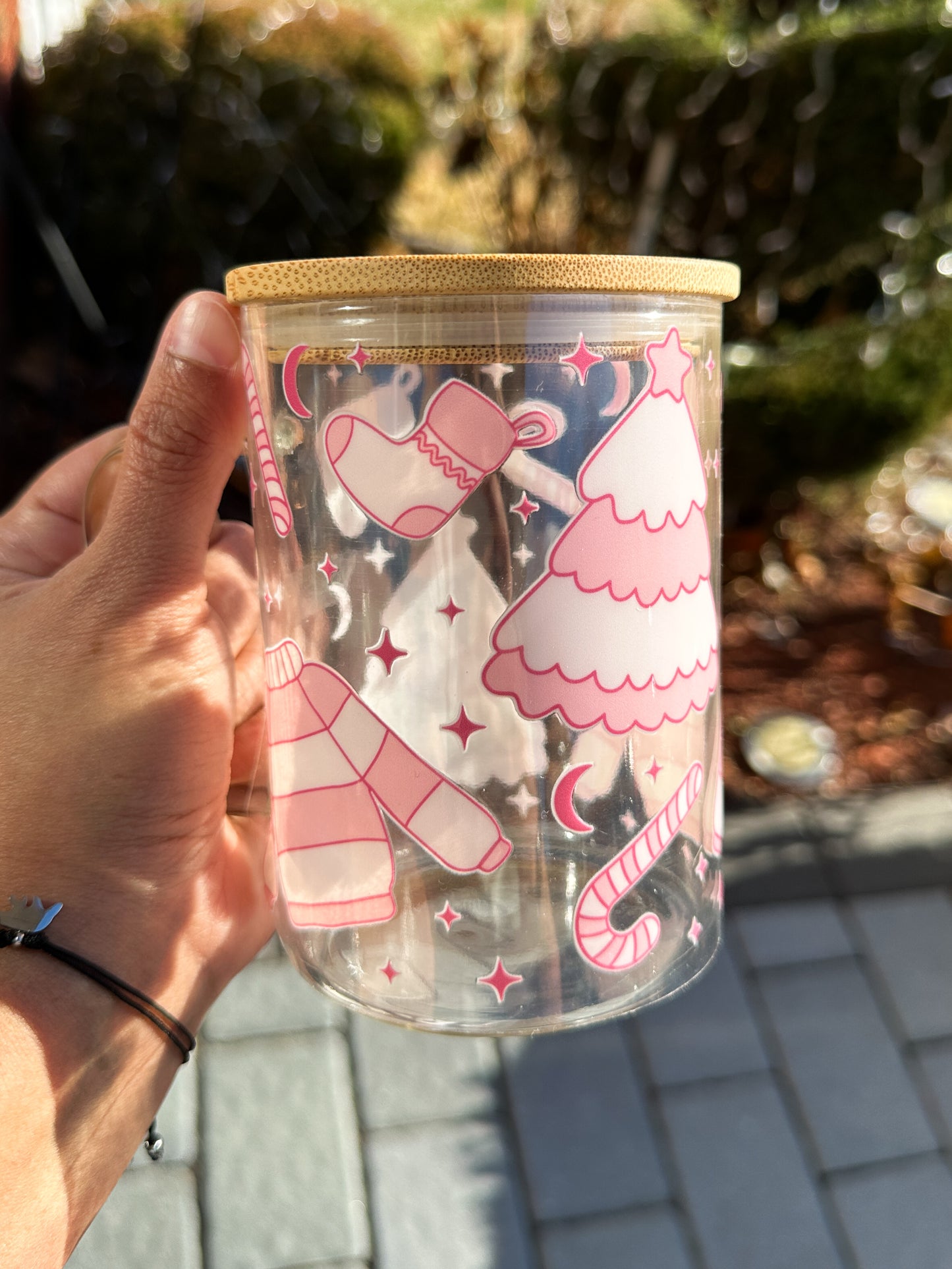 Christmas Glass Mugs