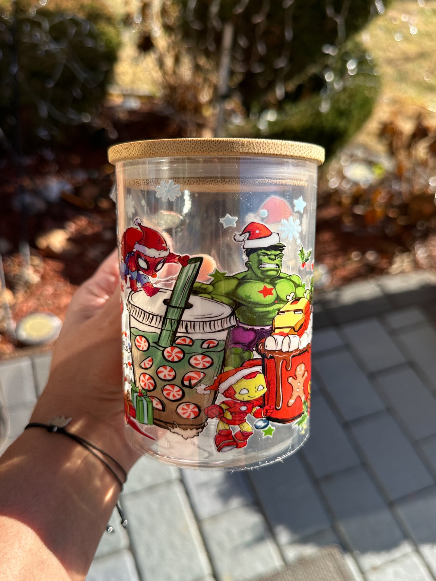 Christmas Glass Mugs