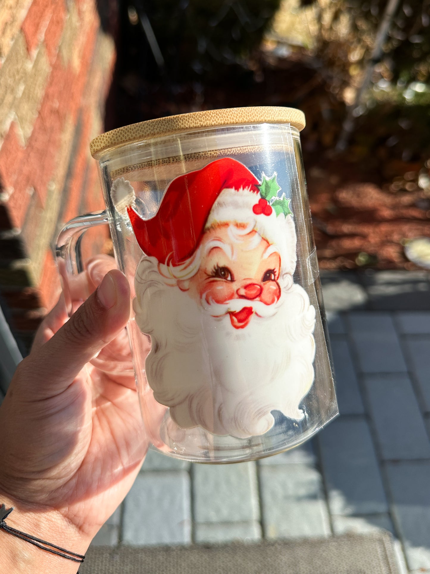 Christmas Glass Mugs