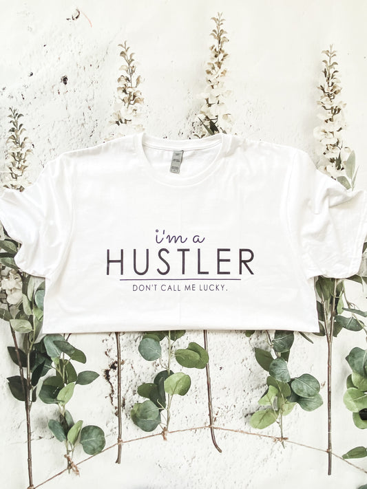 I'M A HUSTLER. DON'T CALL ME LUCKY (Heavy Hoodie)