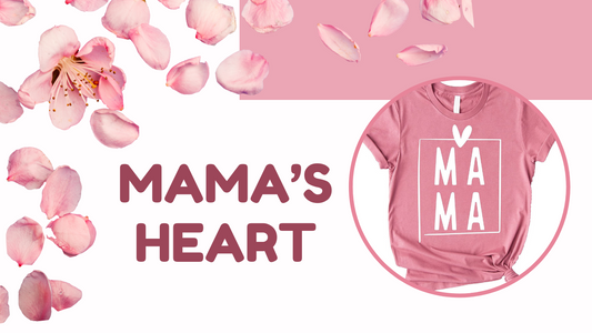 MAMA'S HEART (Crop Tank Tops)