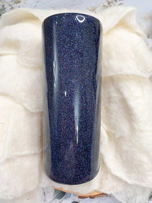 Galaxy Stone (Multi Colored Black Glitter)