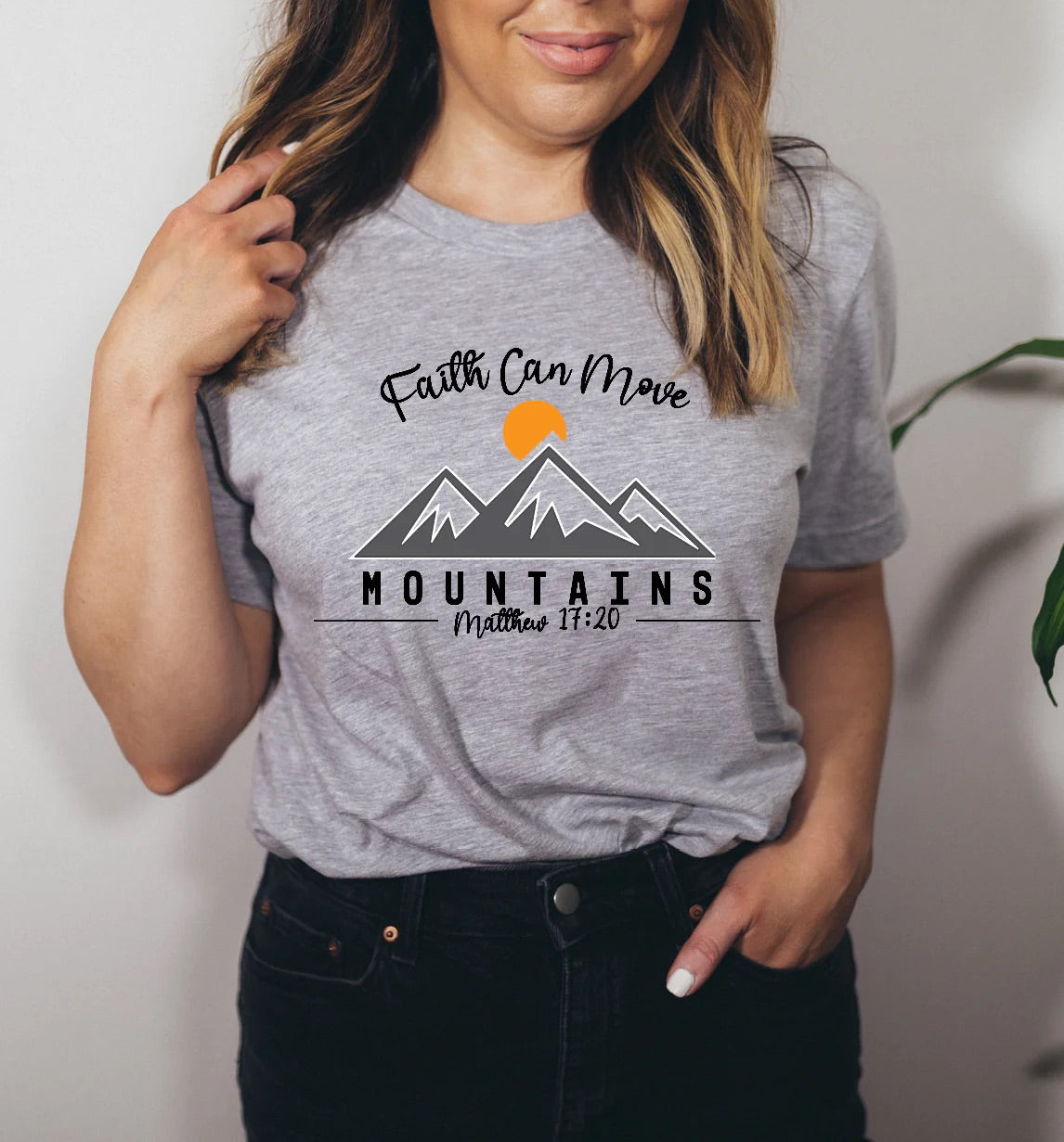 Faith can Move Mountains (Mdweight Hoodie)