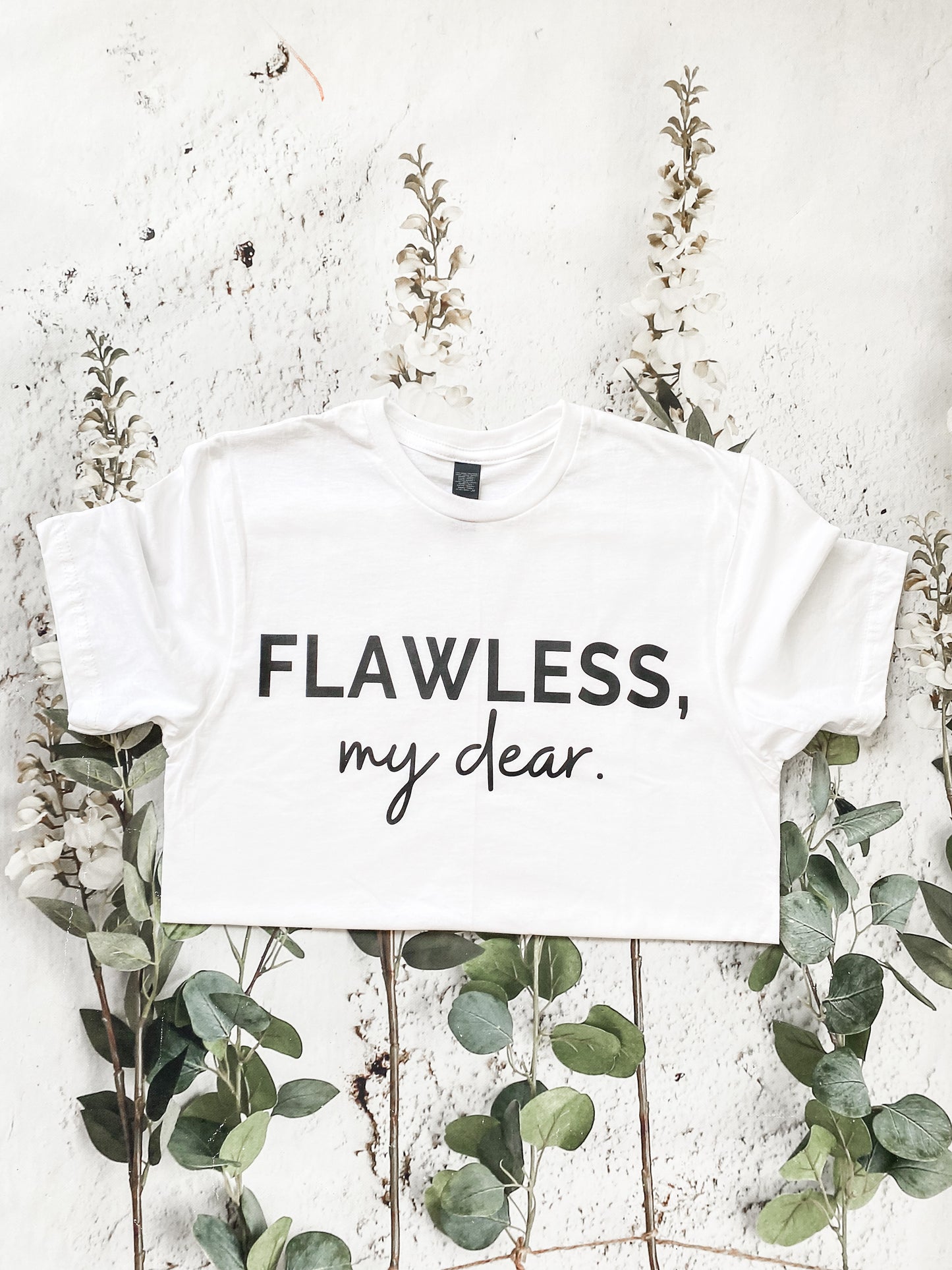 Flawless my dear (Crop Tank Tops)