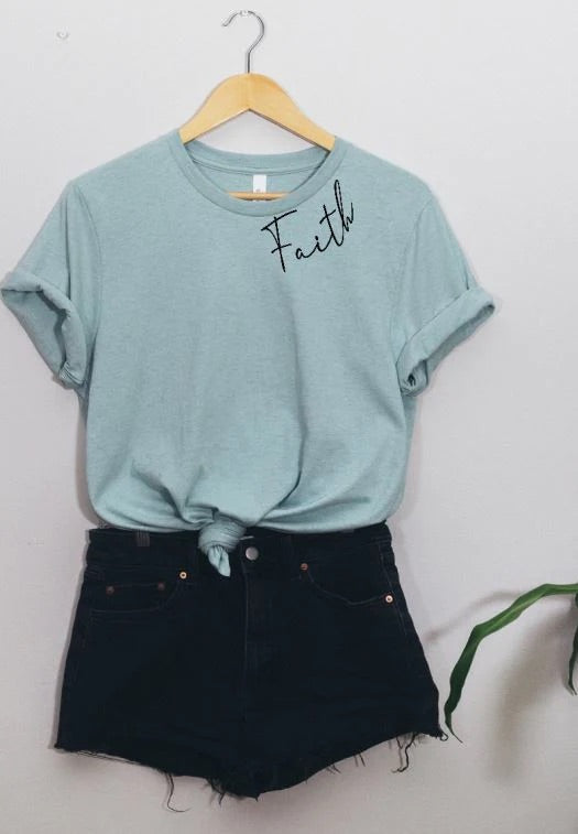 Faith (Collar) (Crop Tank Tops)