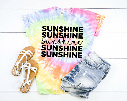 Sunshine (Black Letters) (Crop Tank Tops)