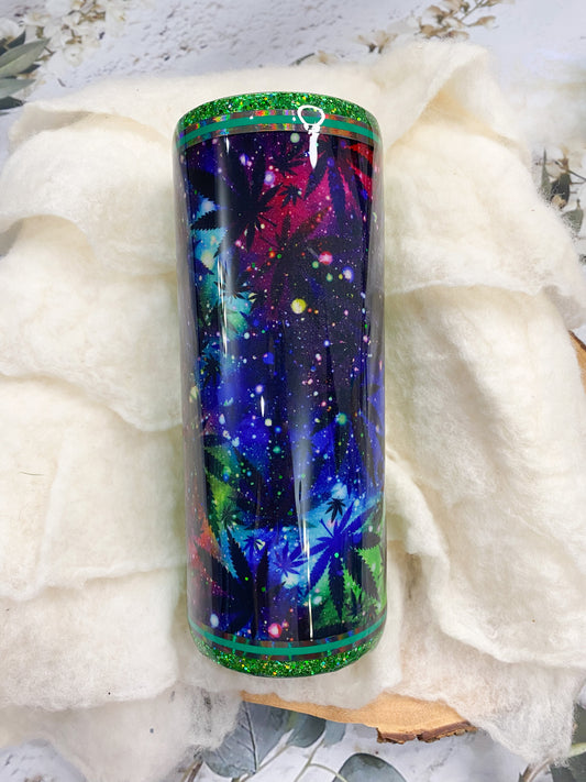 Galaxy Stone (Green Glitter)